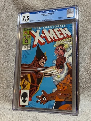 Uncanny X-Men #222 Marvel Comics CGC Graded 7.5 10/87 1987
