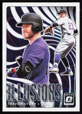 2020 Donruss Optic Optic Illusions Trevor Story #OI-14 Colorado Rockies
