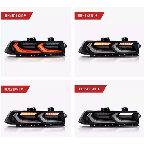 VLAND LED Projector Headlights&Full LED Tail lights For 2014-2015 Chevy Camaro - Foto 16 di 31