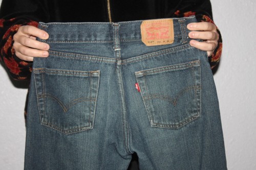 Levi's 514 Blue denim jeans slim straight Youth 16 reg 28 x 28 - Picture 5 of 6