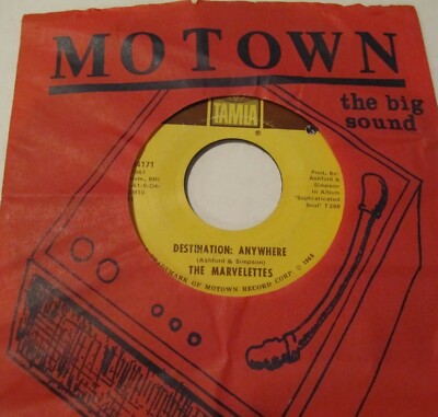 THE MARVELETTES Destination Anywhere Whats Easy For Two MOTOWN NORTHERN SOUL 45
