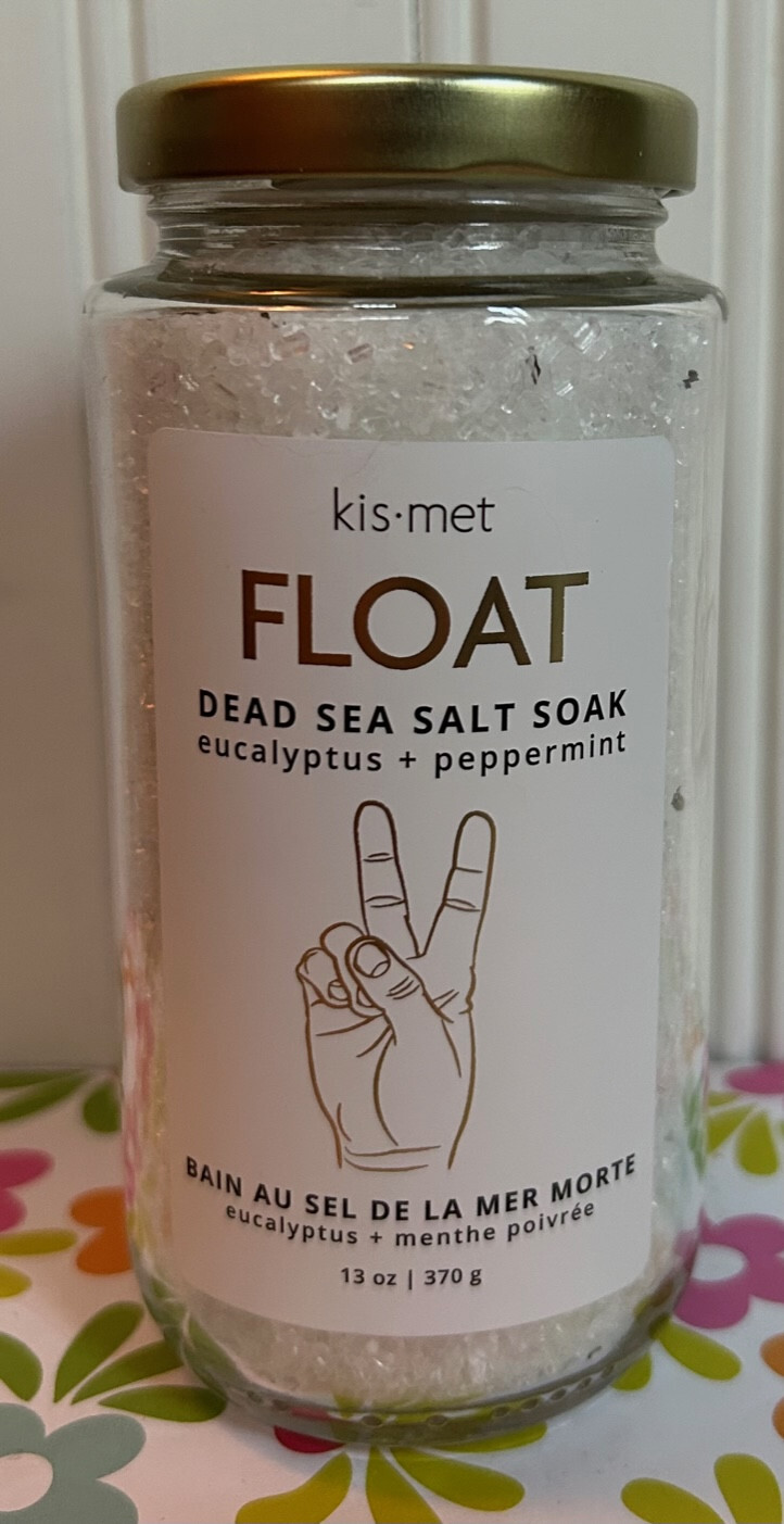 KISMET ESSENTIALS FLOAT DEAD SEA SALT BATH SOAK EUCALYPTUS + PEPPERMINT 13 OZ