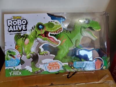 Robo Alive Attacking T-Rex Robotic Pet Figure [Bright Green, Surprise Slime