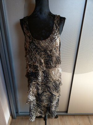 Brown Khaki Comma Dress 38 M