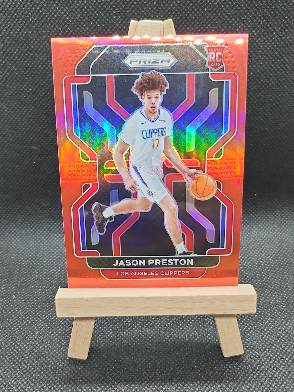 JASON PRESTON 2021-02 PANINI PRIZM RED PRIZMS ROOKIE RC #'D 279/299