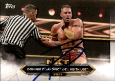 Dominik Dijakovic Signed 2020 Topps WWE NXT Card #22