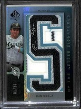 2007 SP Authentic By the Letter Signatures #BL-24 Dan Uggla No 1 of 25