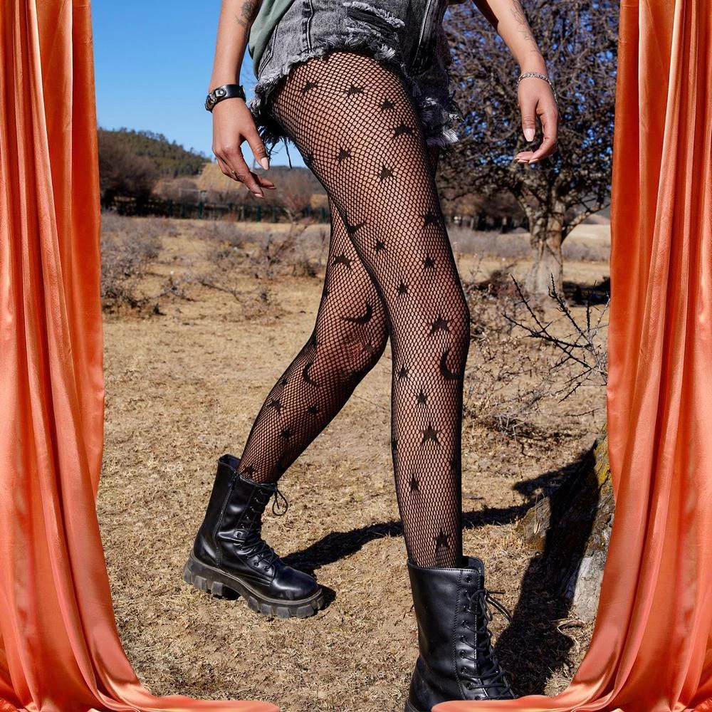 Collant etoile femme sale