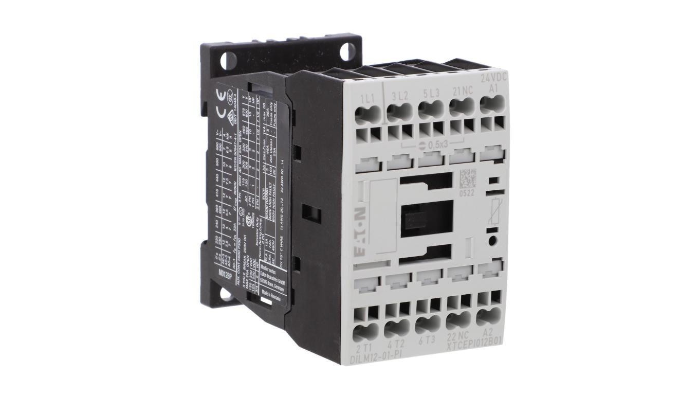 Power Contactors DILM12-01(24VDC)-PI FILM 3P 380V 400V PI 199248