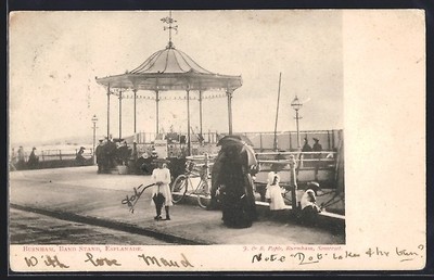 Burnham, Band Stand, Esplanade, Ansichtskarte 1903 