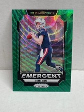 2024 Panini Prizm - Emergent Drake Maye #4 Green Wave Prizm  ROOKIE PATRIOTS