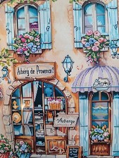 Stamped Cross Stitch Charming Store Front 14ct 30x40cm 25 Colors Project Bag
