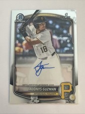 2025 Bowman Draft Chrome Baseball Adonys Guzman Base 1st Auto