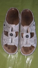 Finn Comfort  Damenschuhe Sandale Pantoletten Gr.41 Beige 