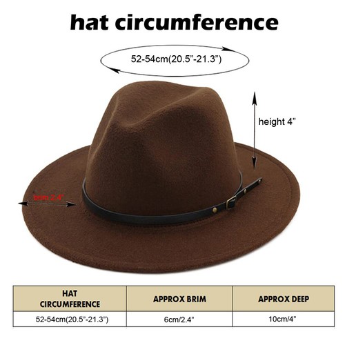 Niños Niños Niñas Sombreros Ala Ancha Lana Fieltro Fedoras Gorras con Cinturón para Fiesta LO ÚLTIMO - Imagen 29 de 43