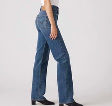 Levi's RIBCAGE STRAIGHT Women's Jeans 26X32 Dark Wash NWT