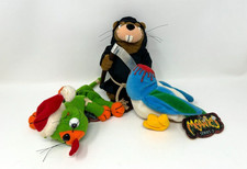Meanies Lot 3 Grim Beaver Bird Cat Series Plush The Idea Factory Stuffed Animal