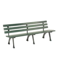 6L Park Bench With Backrest Recylced Plastic ...