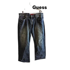 Guess Modele men's blue bootcut jeans   Sz 38 L32