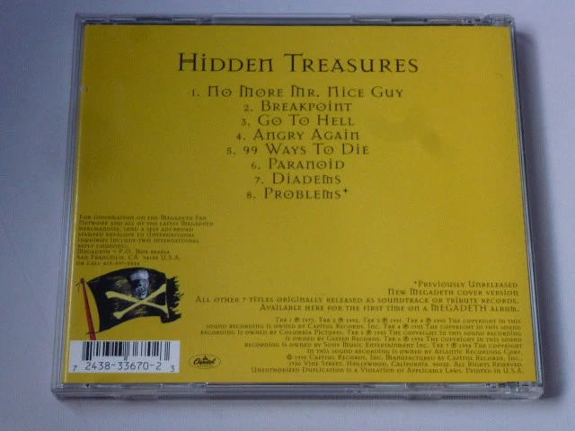 Megadeth - Hidden Treasures Cd Sammlungsauflösung - Bild 2 von 2