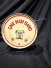 Vintage Antique Tin Litho Drum One Man Band Dog Conductor Toy RARE Japan 1940 50 — photo 1