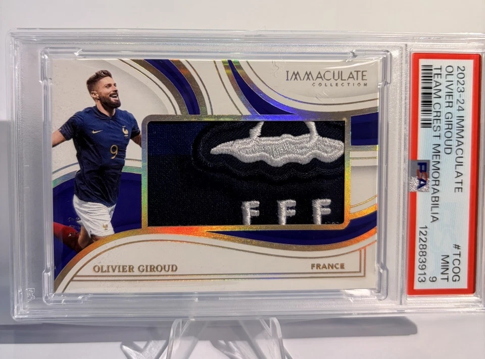 2023-24 Immaculate - Olivier Giroud - Team Crest Memorabilia /5 - PSA 9 - France - Image 4 of 4