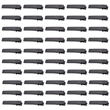 Black Alligator Hair Clip Single Prong Flat Top Metal Accessories for DIY Craft