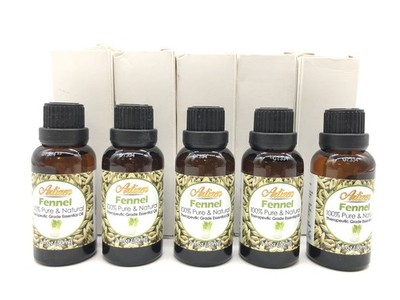 New Lot of 5 Bottles - Artizen 30ml Oils - Fennel Essential Oil 1 Fluid Ounce *