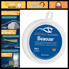 100 Fluorocarbon Fishing Leader Line for Saltwater - Clear, Multiple Sizes Avai