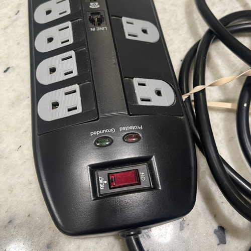 Prime Surge Protector Power Strip Ethernet Cable Telephone Coaxial Protection - Picture 2 of 8