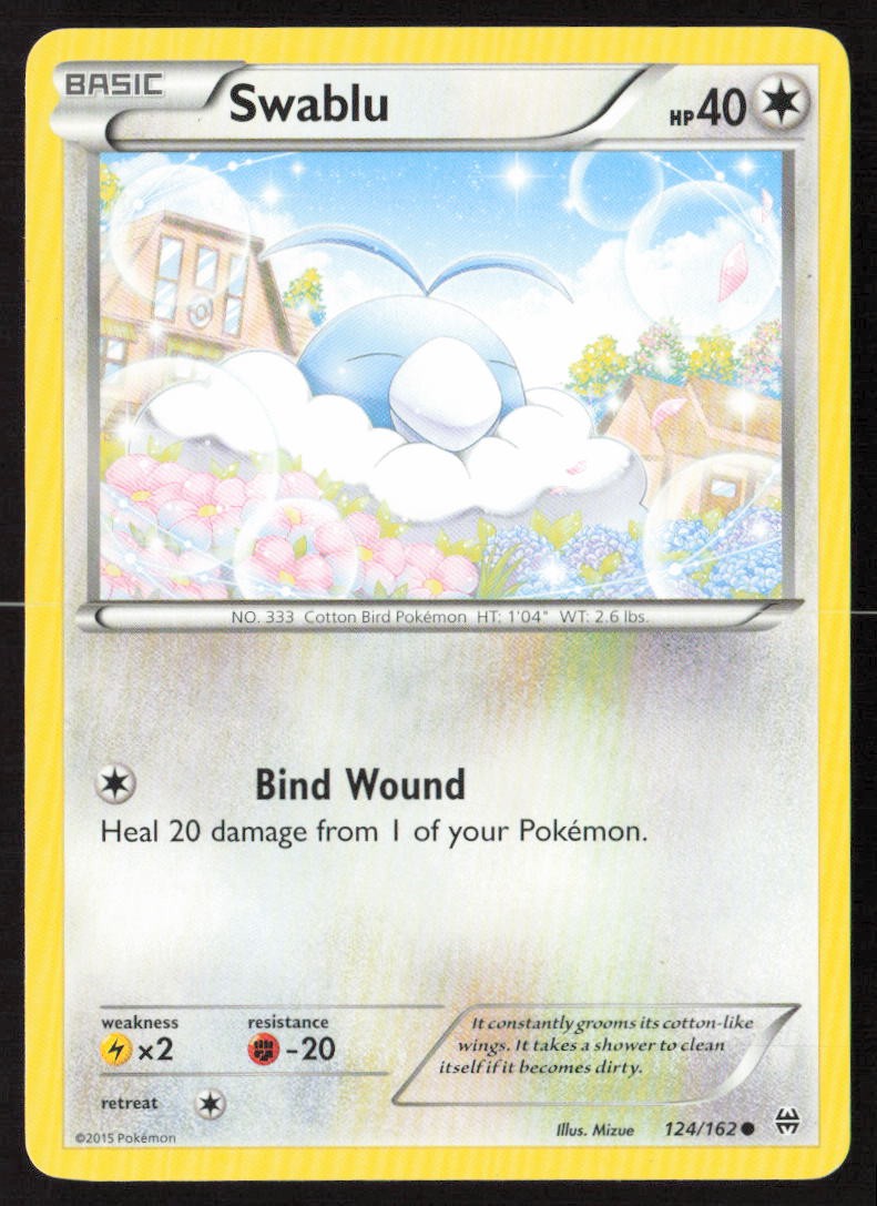 Swablu 124/162 Common BREAKthrough Pokemon Lightly Played