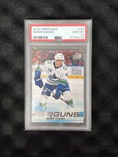 Quinn Hughes Young Guns PSA 10 Upper Deck 2019-20 Rookie Card . rookie card picture