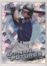 2021 Bowman Chrome 40-Man Futures Atomic Refractor 35/150 Zac Veen #FMF-7 1s10