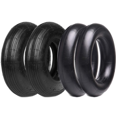AR-PRO 4.80/4.00-8 Tire and Inner Tube Set for Dollies Trolleys Wagons