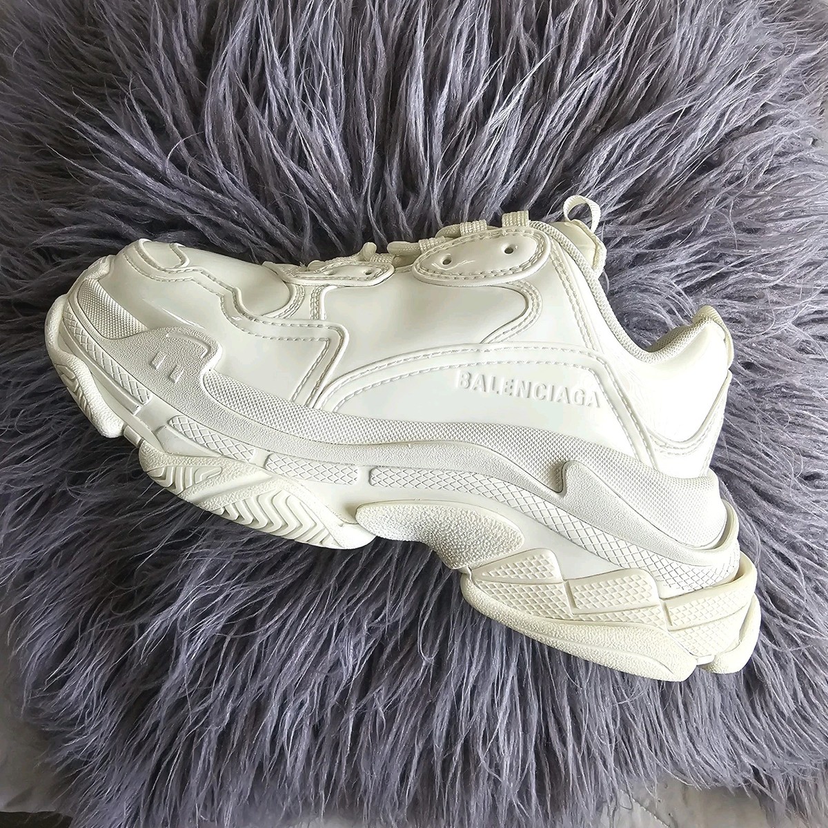 BALENCIAGA Triple S スニーカー 38 Balenciaga Triple S Sneakers women Beige White made in Italy size