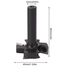 Spoilboard Surfacing Router Bit 12mm Shank 1 3/4in Cut Diameter 4 Flute ¡