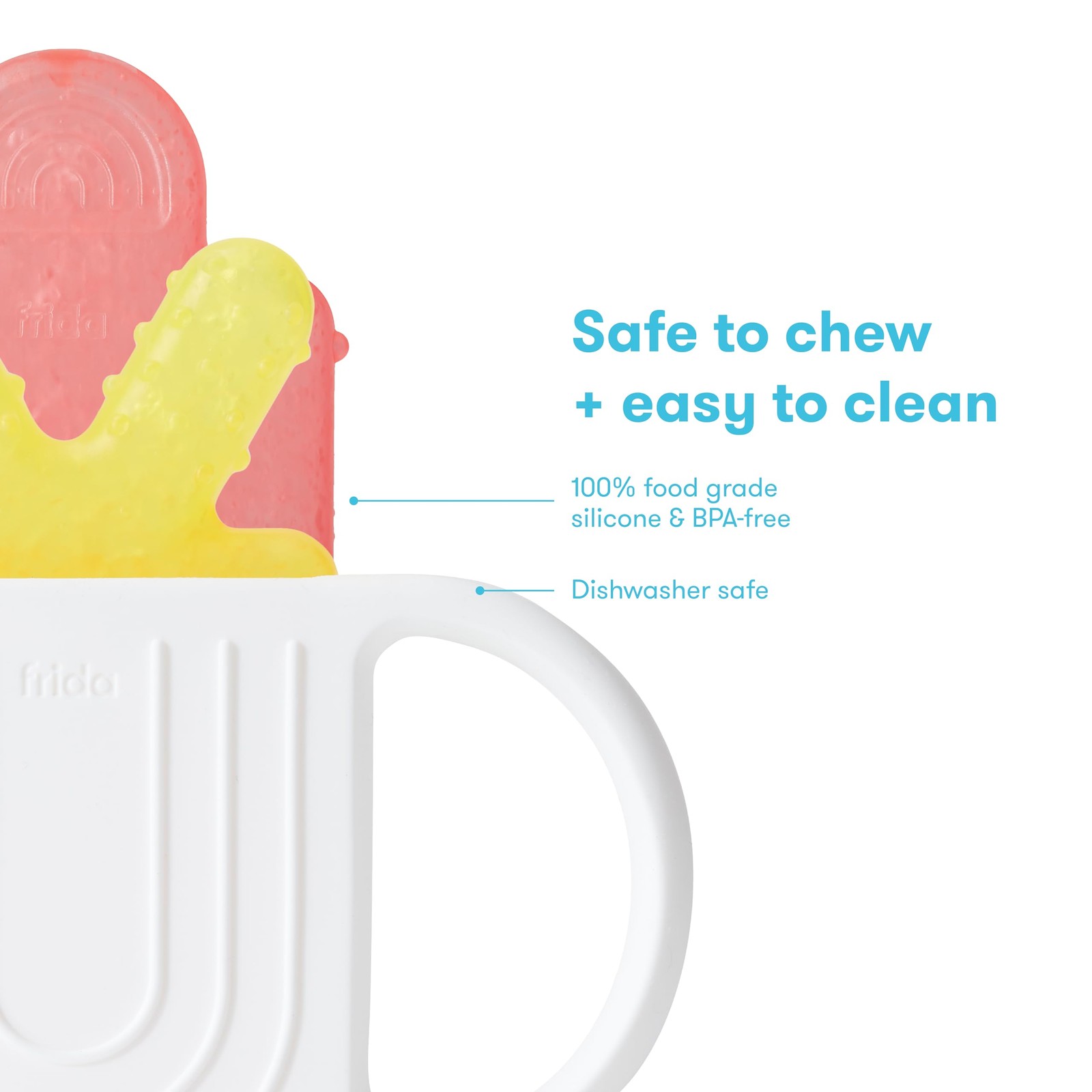 Frida Baby Silicone Teething Toys, 4-in-1 Teether for Babies  Infants, Teeth...