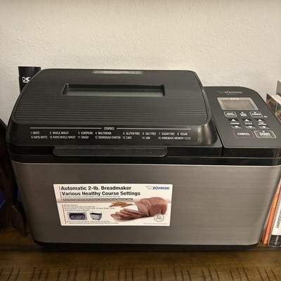 Zojirushi BB-PDC20 Automatic Bread Maker   Black/Stainless, 2 lb, MINT!!