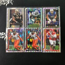 2025 Topps Chrome Erik McCoy Braden Smith Chris Jones Pulsar Raywave 6 Lot