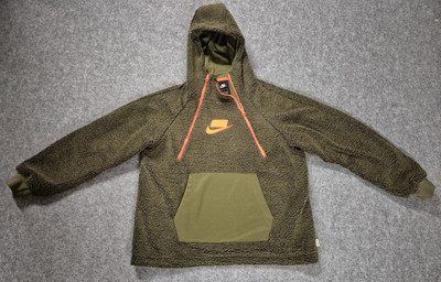 Nike Sherpa Fleece Hoodie Pullover sweatshirt Sweater 