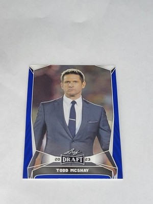 2023 Leaf Draft Blue  30 Todd McShay