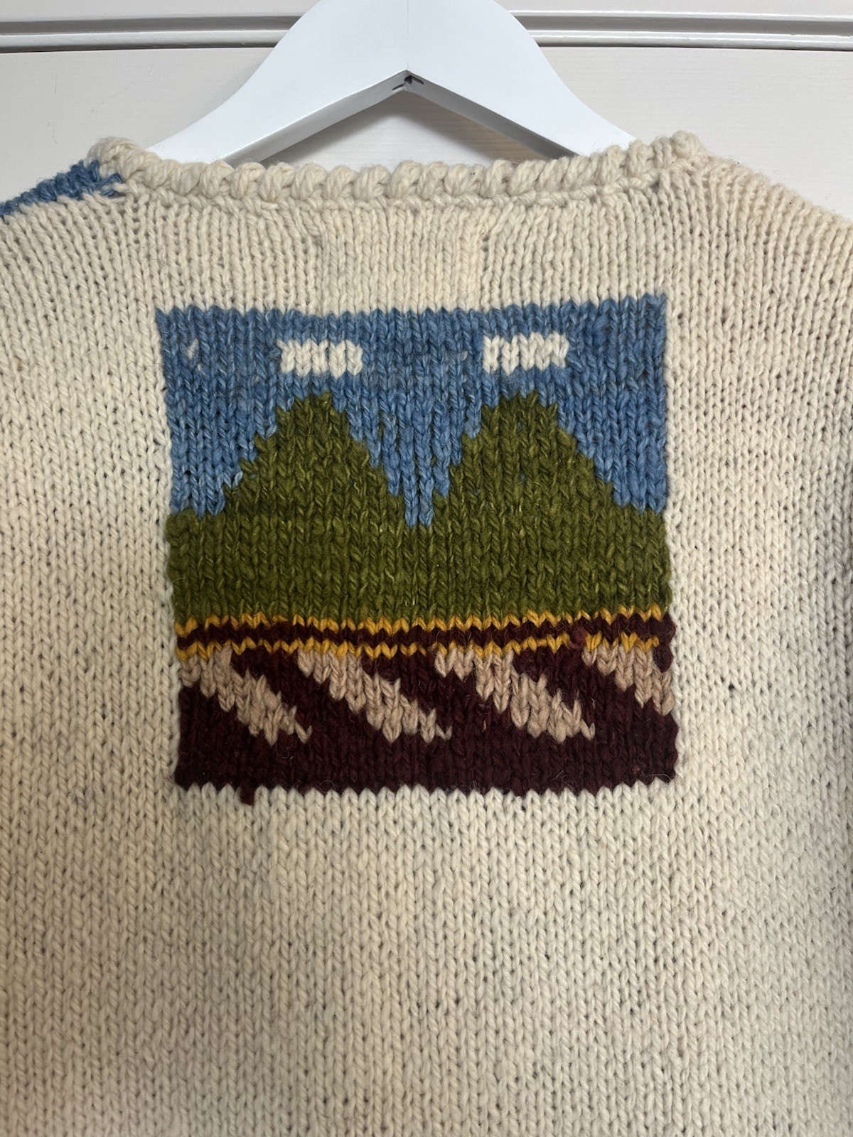 Vintage Express Tricot Wool Patchwork Cardigan Co… - image 11