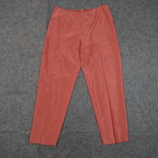Vintage Oscar de la Renta Pants Womens 12 Old Money Pink Straight Leg 28"