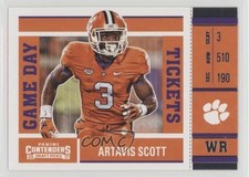 2017 Panini Contenders Draft Picks Game Day Tickets Artavis Scott #26 fm0