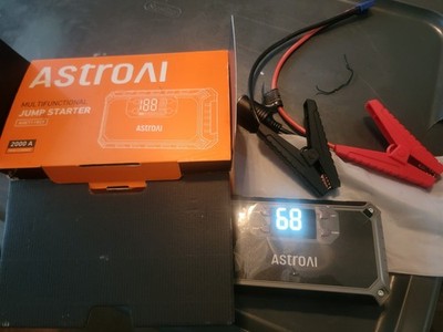 AstroAI S8 Car Battery Jump Starter 2000A Battery Pack (Orange) 