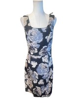 Express Size 8 Black Floral Sleeveless Dress Lined
