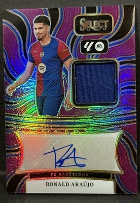 2024-25 Panini Select La Liga Barcelona Ronald Araujo Auto Patch 2024-25 Panini Select La Liga Barcelona Ronald Araujo Auto Patch