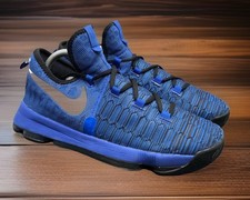 Nike KD 9 GS Game Royal Blue NBA Basketball Shoes 855908 Boys Size 7Y