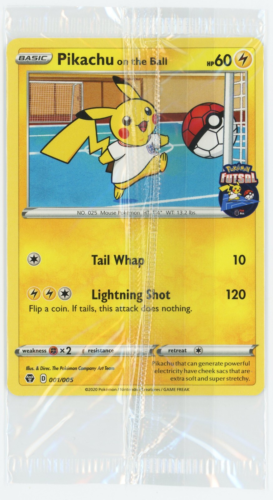 Pokemon Futsal Pikachu on the Ball UK Exclusive Promo Card SEALED