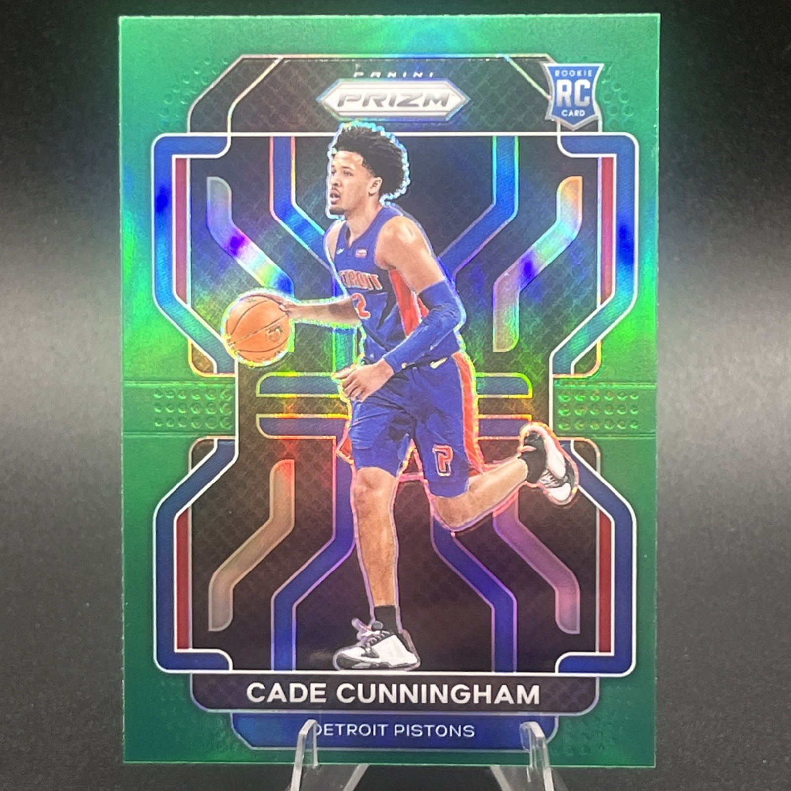 Cade Cunningham 2021-22 Panini Prizm Green RC Detroit Pistons #282